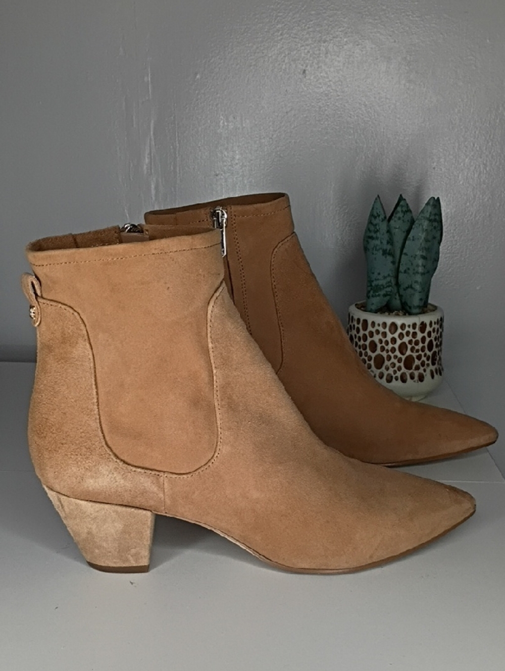 Sam Edelman Karlee suede ankle boots in tan